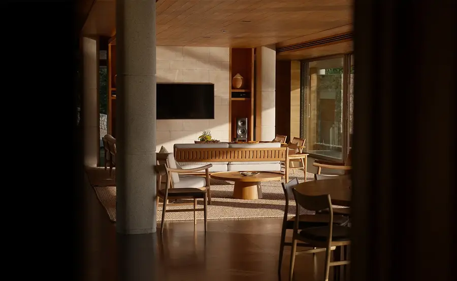 Sound system throughout the living spaces