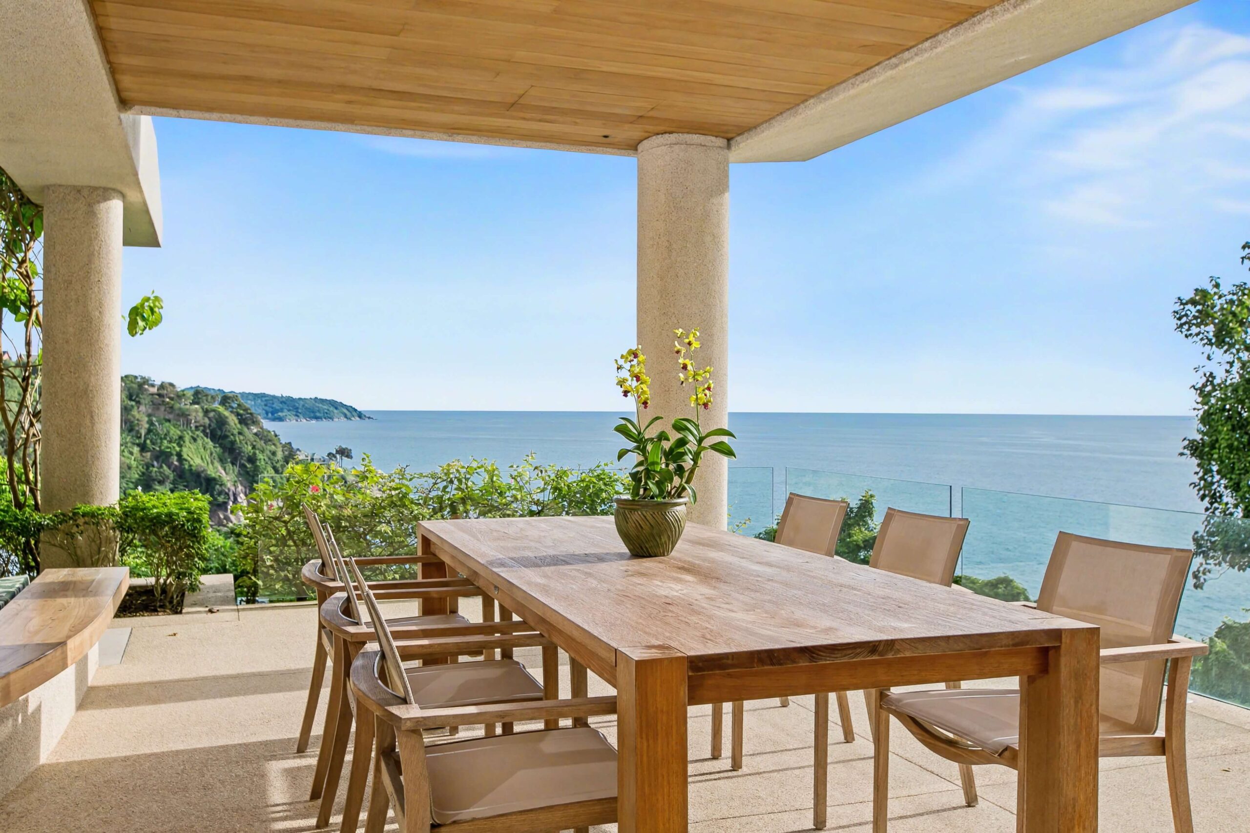 Enjoy sunset drinks at Villa Talaefun 